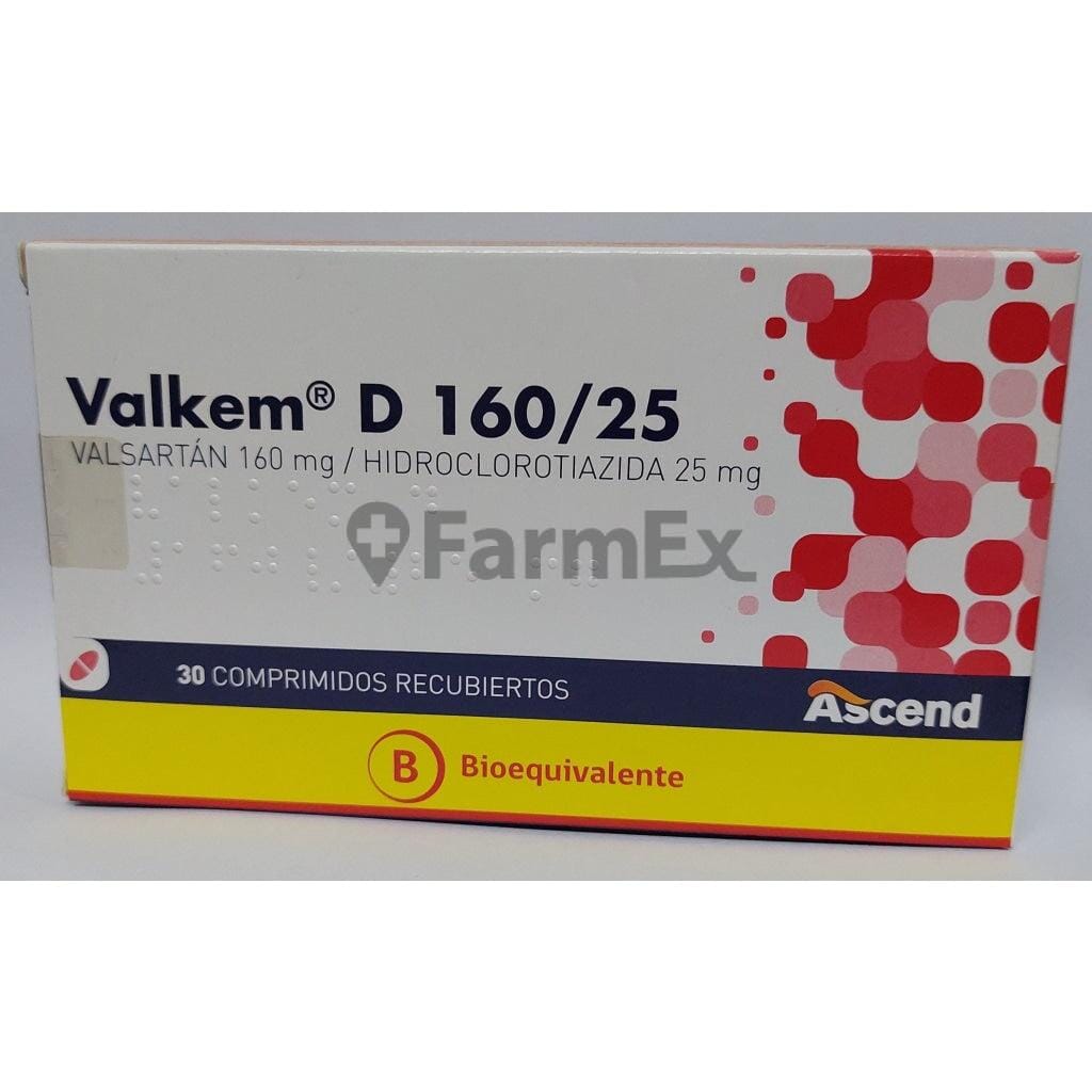Valkem D 160 mg / 25 mg x 30 comprimidos Farmex-Pluxee-Persistente